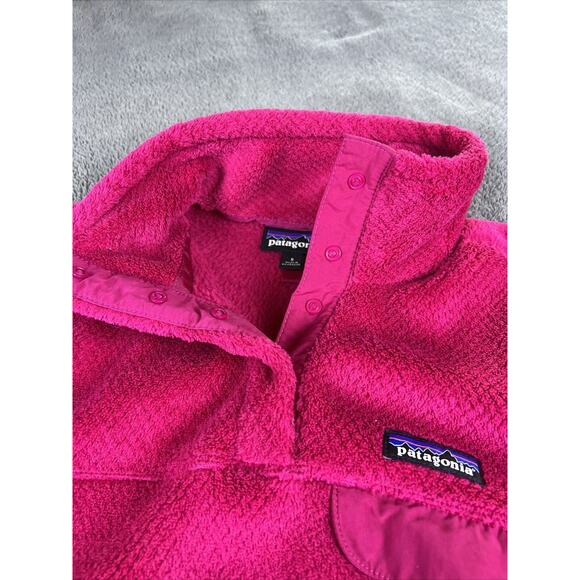 Patagonia Women’s Fleece Pink Size Small Snap Top Re- Tool Thermal Pro - Picture 7 of 12